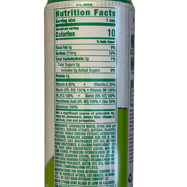 Nutrition Label