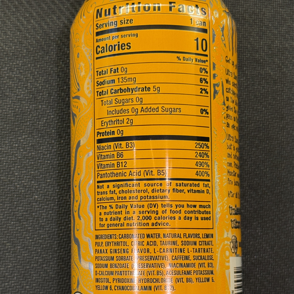 Nutrition Label