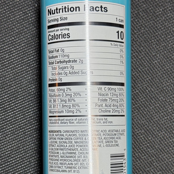 Nutrition Label