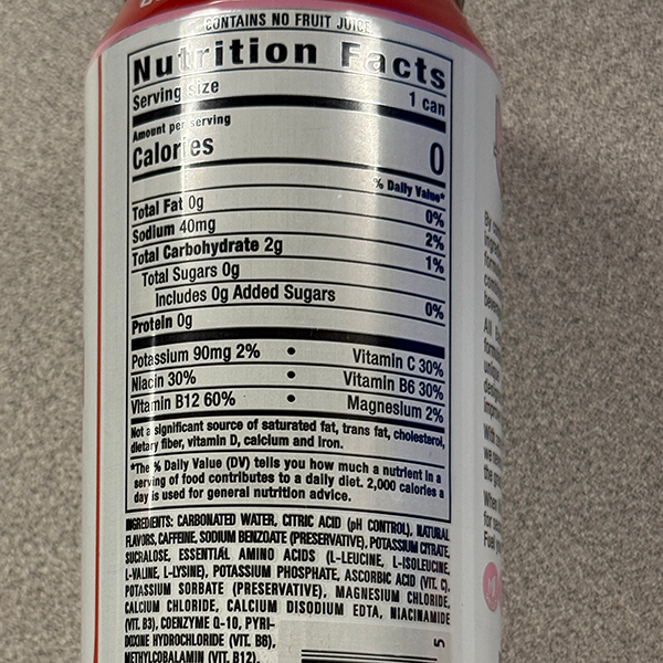 Nutrition Label